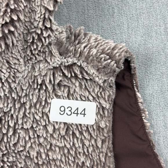 Patagonia Vest‎ Women Medium Brown Conejo Fleece Full Zip Fuzzy Hoodie 25915 - Picture 11 of 11